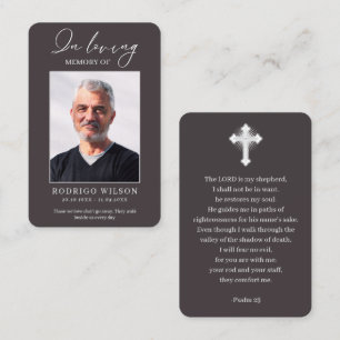 Tarjetas de Fotos con Oración de Memorial en Memor