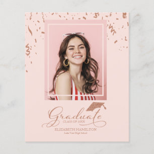 Tarjetas de Fotos de Anuncio de Graduación Económi