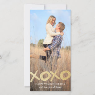 Tarjetas de fotos de El día de San Valentín XOXO P