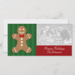 Tarjetas de fotos de galletas de pan de jengibre
