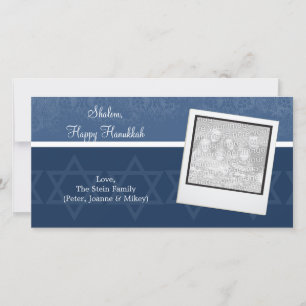 Tarjetas de fotos de la elegante Hanukkah