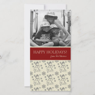Tarjetas de Fotos de Muñeco de Nieve de Navidad