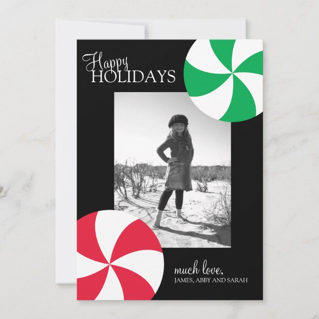 Tarjetas de fotos de Navidad (Anverso)