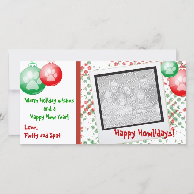 Tarjetas de fotos de Navidad (Anverso)