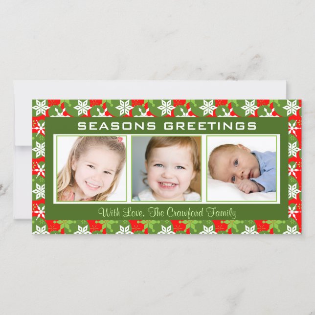 Tarjetas de fotos de Navidad (Anverso)