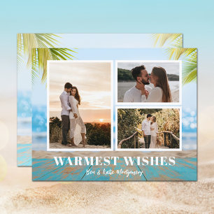 Tarjetas de fotos de Navidad de Budget Tropical Be