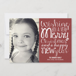 Tarjetas de fotos de navidad de mensajes adorables