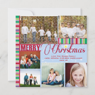 Tarjetas de fotos de navidad moderna para Feliz Na