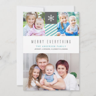 Tarjetas de fotos de navidad modernas