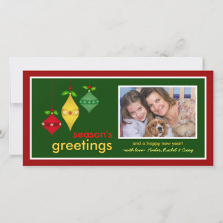 Tarjetas de fotos de navidad para saludos de tempo
