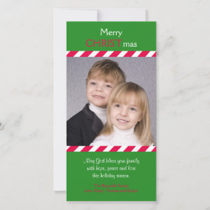 Tarjetas de fotos de Navidad religiosas cristianas