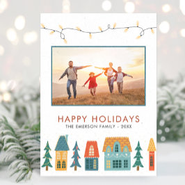 Tarjetas de fotos de Navidad Retro Merry