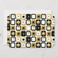 Tarjetas de fotos de oro retro glamorosas