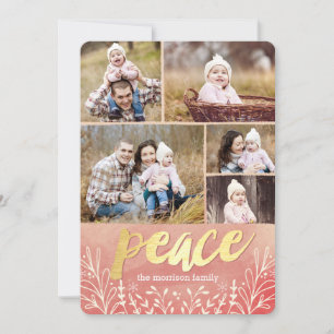 Tarjetas de fotos de vacaciones con saludo pacífic