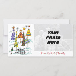 Tarjetas de fotos de vacaciones felices