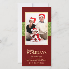 Tarjetas de fotos familiares de Navidades de vacac