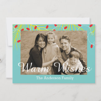 Tarjetas de fotos familiares tropicales con buenos