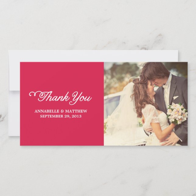 Tarjetas de fotos Fancy Gracias (Anverso)