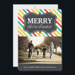 Tarjetas de fotos navideñas de Chalkboard modernas<br><div class="desc">Tarjetas de fotos de Chalkboard modernas y coloridas - Creadas por Colorful Designs Inc. ¡Todo el texto puede ser modificado! Todos los diseños están protegidos por los derechos de autor 2008-2013.</div>