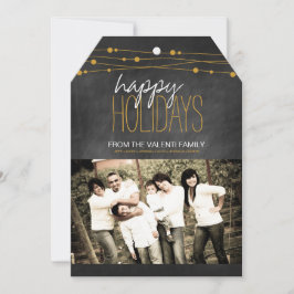 Tarjetas de fotos navideñas de Chalkboard modernas