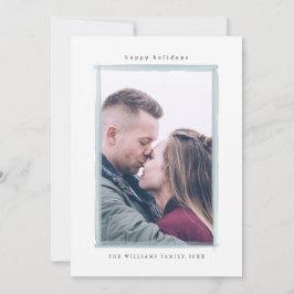 Tarjetas de fotos navideñas de color de agua de in