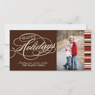 Tarjetas de fotos navideñas modernas