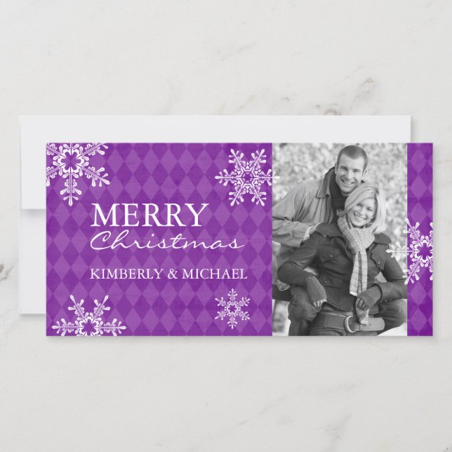 Tarjetas de fotos navideñas modernas (Anverso)