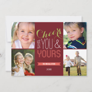 Tarjetas de fotos para festejos navideños