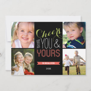 Tarjetas de fotos para festejos navideños