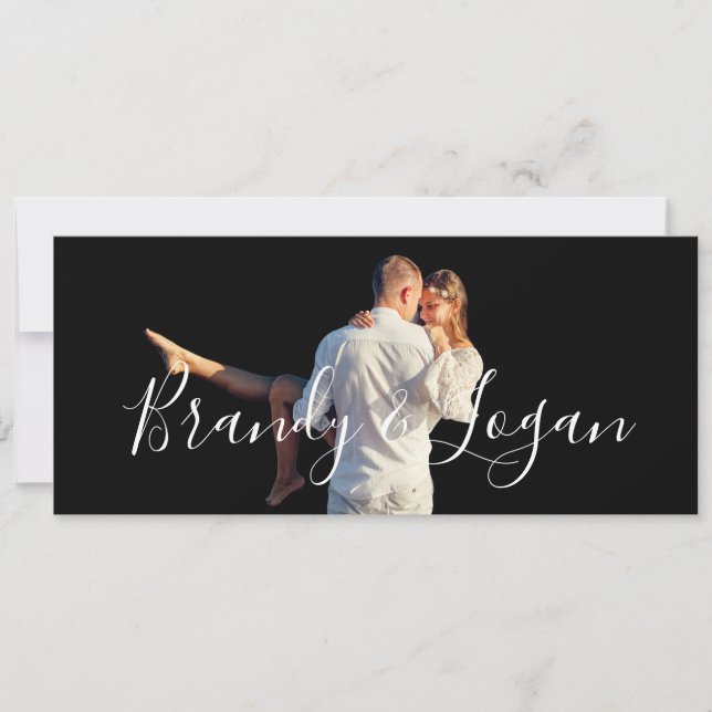 Tarjetas de Fotos para Guardar la Fecha (Anverso)