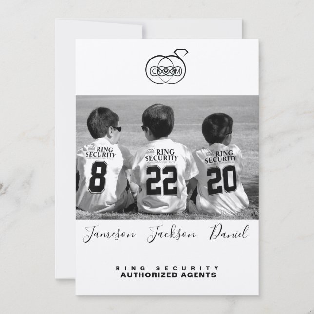 Tarjetas de Fotos para Guardar la Fecha (Anverso)