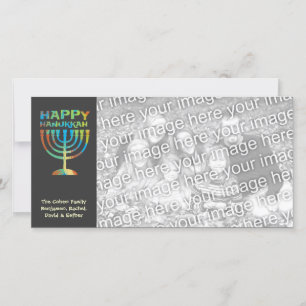 Tarjetas de fotos personalizadas Happy Hanukkah Ma