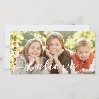 Tarjetas de fotos simples de festividad | Blanco r
