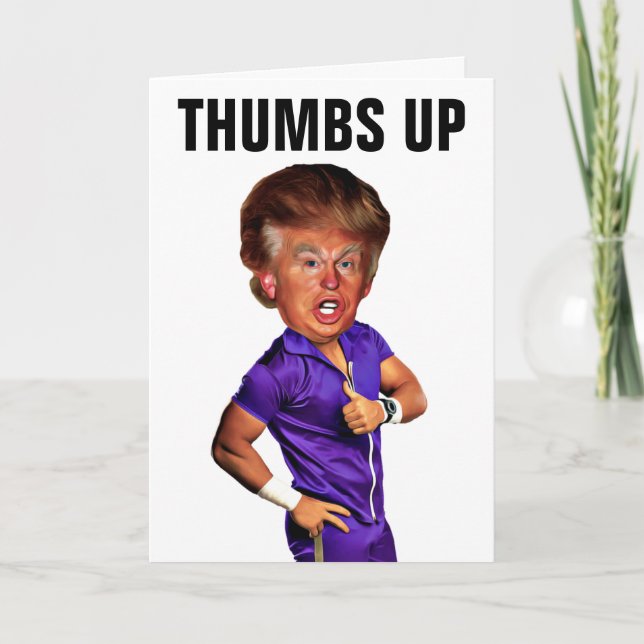 TARJETAS DE FUNNY DONALD TRUMP BODA FELICITACIÓN (Anverso)