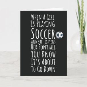 Tarjetas de Fútbol para Chicas Adolescentes Jugado
