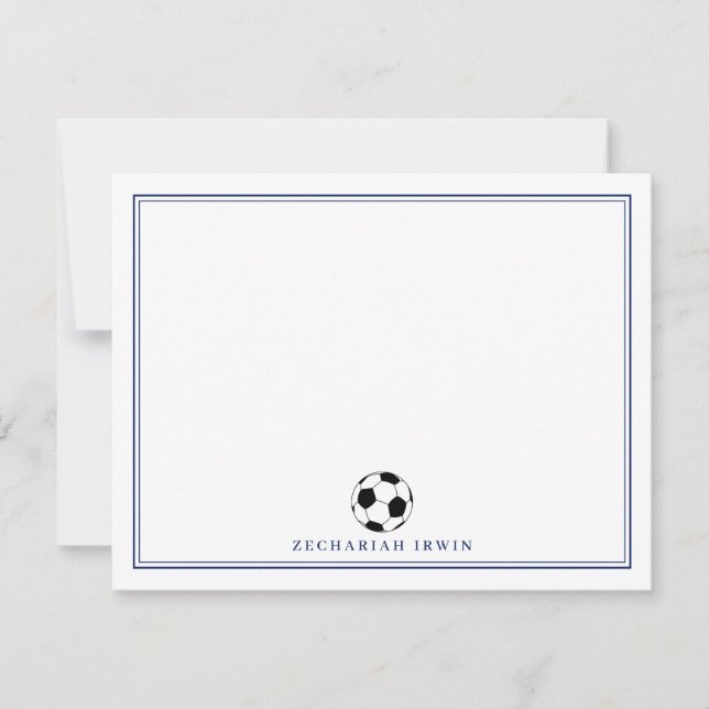 Tarjetas de Fútbol Personalizadas Papelería de Fút (Anverso)