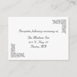 Tarjetas de gabinete con Boda gráfico de bordado p