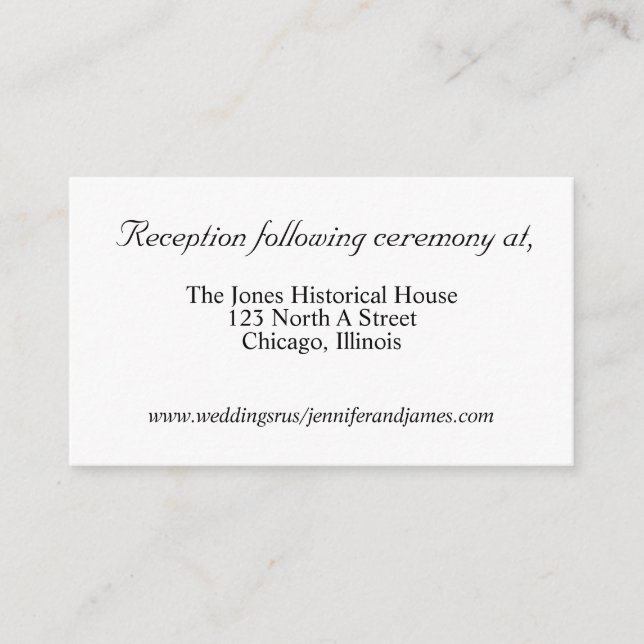 Tarjetas de gabinete de Boda dorado (Anverso)