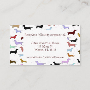 Tarjetas de gabinete para Bodas de perro caprichos