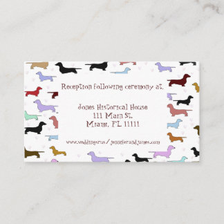 Tarjetas de gabinete para Bodas de perro caprichos