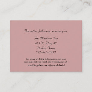 Tarjetas de gabinete Rosa y turbias