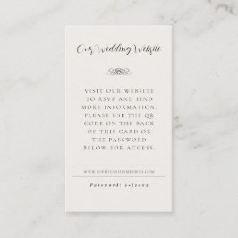 Tarjetas de gabinete RSVP de código QR del sitio w