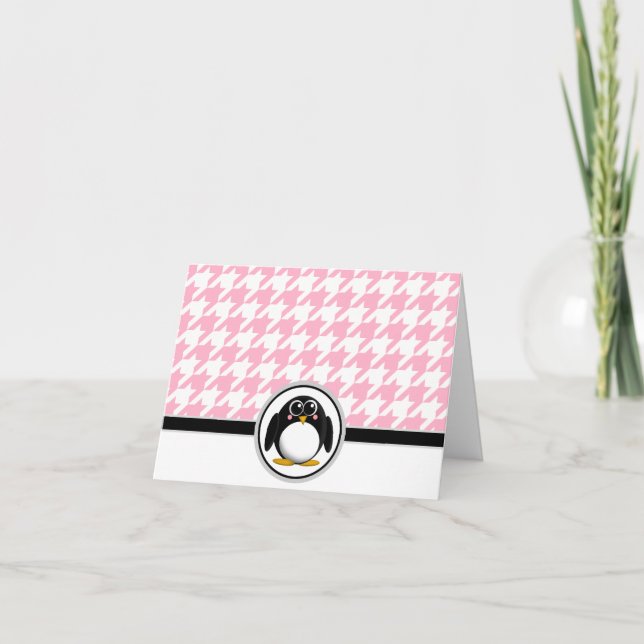 Tarjetas de galpón pingüino y blanca (Anverso)