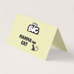 Tarjetas de gato diseño en blanco y negro