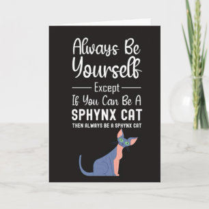 Tarjetas de gato Sphynx lindo animal mascota gatit