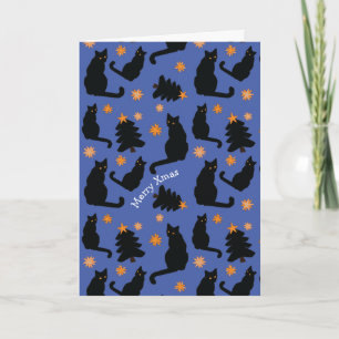 TARJETAS DE GATOS NAVIDEÑOS PERSONALIZABLES