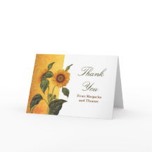 tarjetas de girasoles hermosos gracias