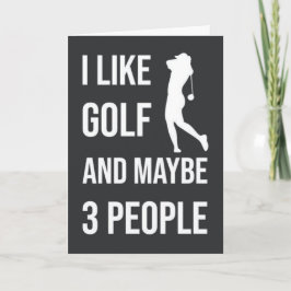 Tarjetas de Golf Divertidas Para Ella Día de Golf 