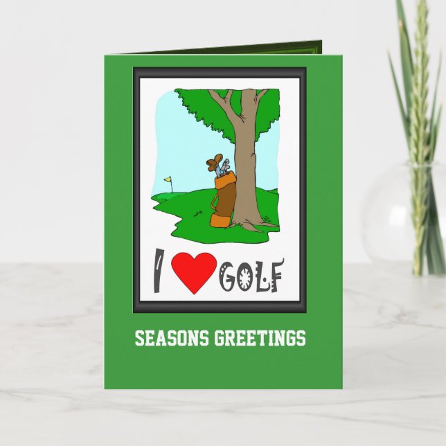 Tarjetas de golf, me encanta el golf (Anverso)