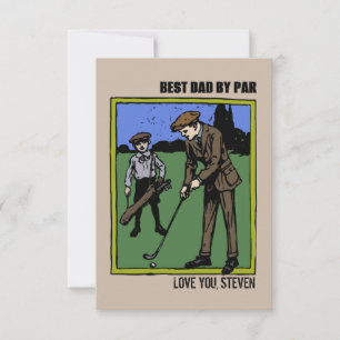 Tarjetas de golf para el día del padre Golfista De
